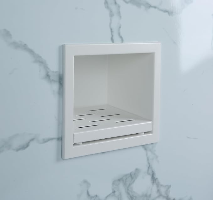 Recessed Wall Soap Holder，Foot Rest by IKITRAEE
