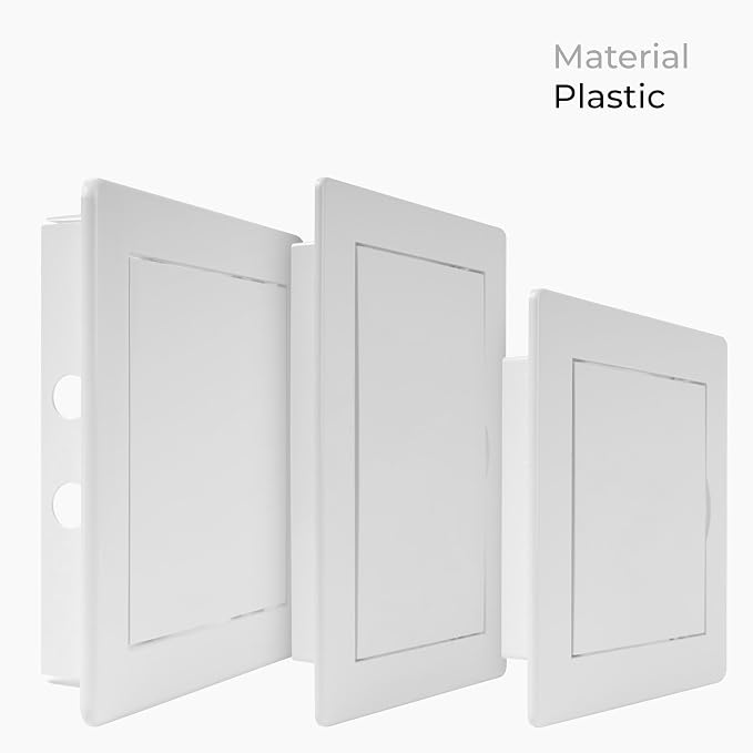 4 x 6 Inch White Square ABS Plastic Plumbing Access Panel - Image 3