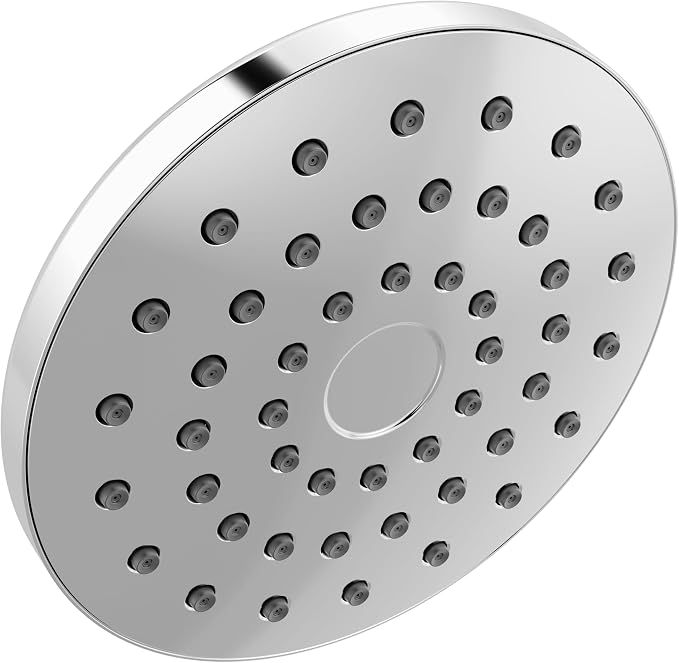 Delta PivotPro Chrome Rain Showerhead, Single Setting 7 Inch Round Shower Head by DeltaFaucet