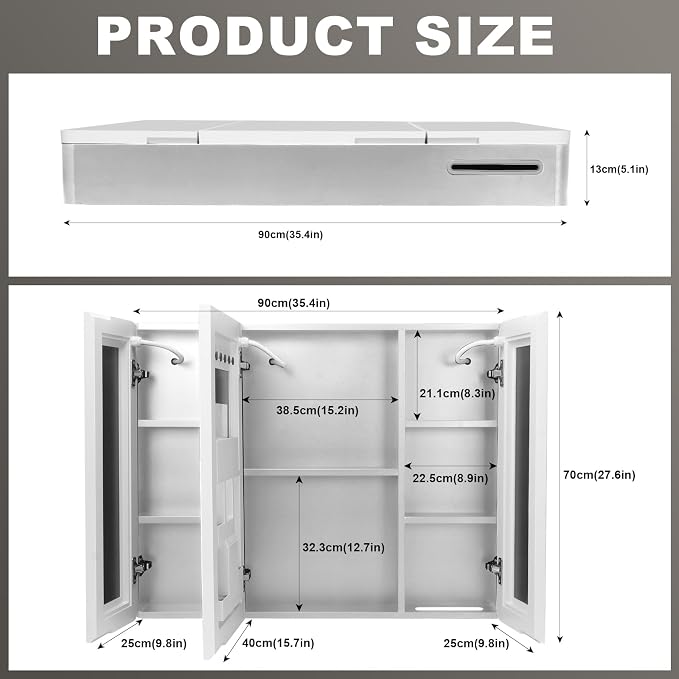 Lighted Bathroom Medicine Cabinet - Image 2