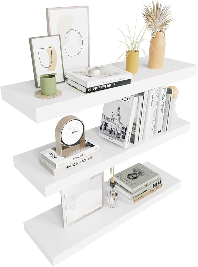 Colima Floating Shelves for Wall, Hanging Shelf for Books, Room Decor, Rustic by Colima