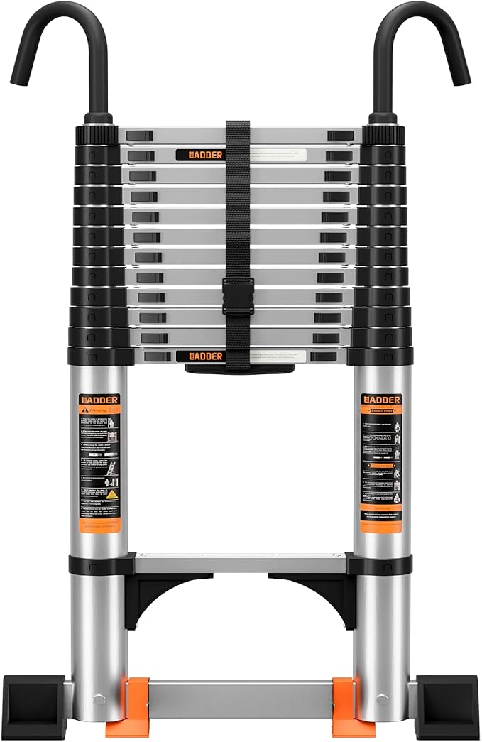 Telescoping Ladder, 10.5FT Aluminum Multi-Purpose Collapsible Ladder by Unknown