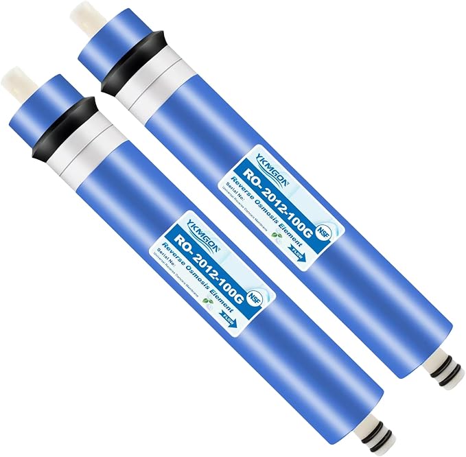 2 Pack 100GPD RO Membrane, 2012-100G Reverse Osmosis Membrane Replacement Water by YKMGON