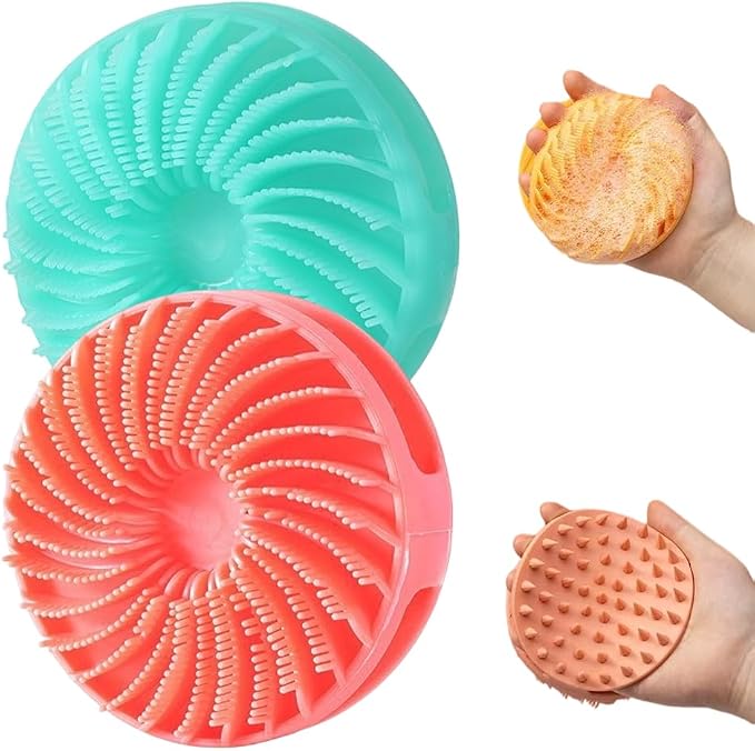 2 in 1 Silicone Body Scrubber & Scalp Scrubber, 2026 Upgrade Handheld Shower by Drkicsy