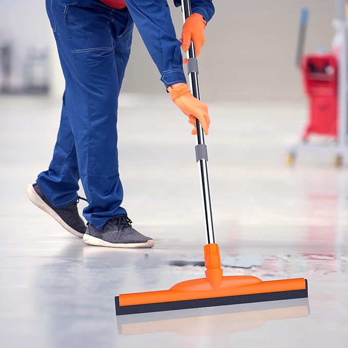 ITTAR Heavy-Duty Floor Squeegee, EVA Foam Blade, Patio & More - Image 3