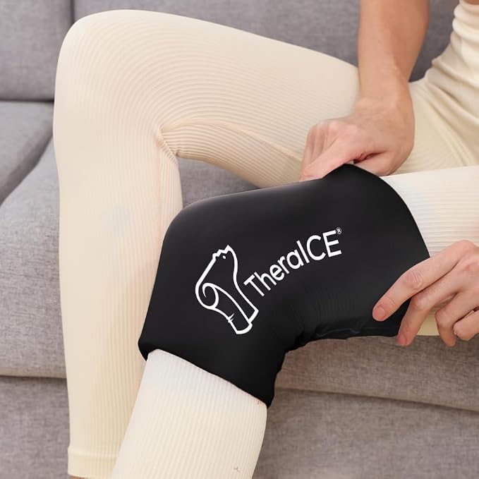 TheraICE Knee Ice Pack Wrap Compression Sleeve - Image 6