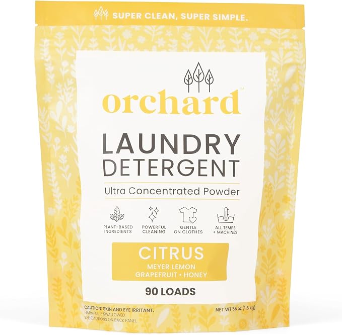 Orchard Laundry Detergent Powder Natural Deep Cleaning Laundry Powder by Orchard