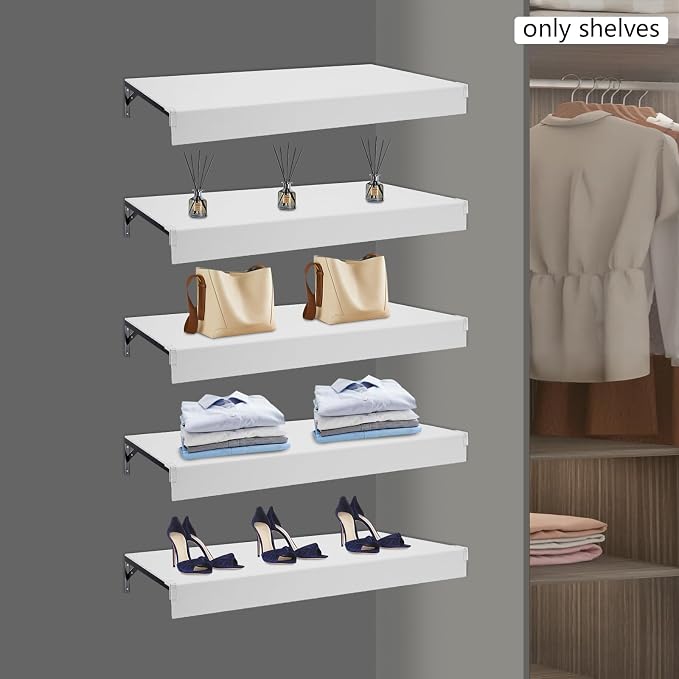33 Inch Floating Shelves for Wall, 16 Inch Deep Hanging Shelf, Large Display & - Image 6