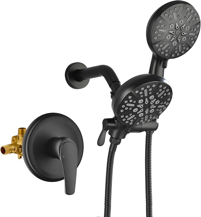 Dual Shower Faucet Set High Pressure Dual 2 in 1 Shower Combo Set Shower System by DIFEINISANITARYWARE---showerfaucet---