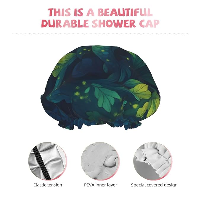 Dreamy Fish and Seaweed Shower Cap - Image 5