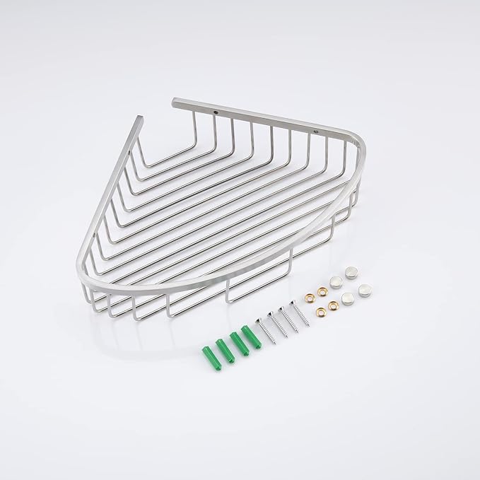 Bathroom Shower Caddy Corner Shelf, Corner-Hollow Design, Ultra Sturdy - Image 7
