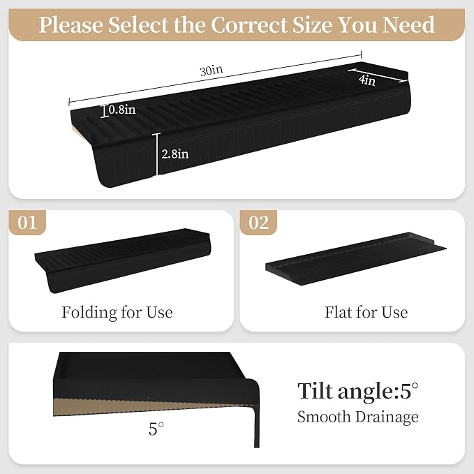 Silicon Sink Edge Protectors for Kitchen Sink, Kitchen Sink Splash Guard - Image 2