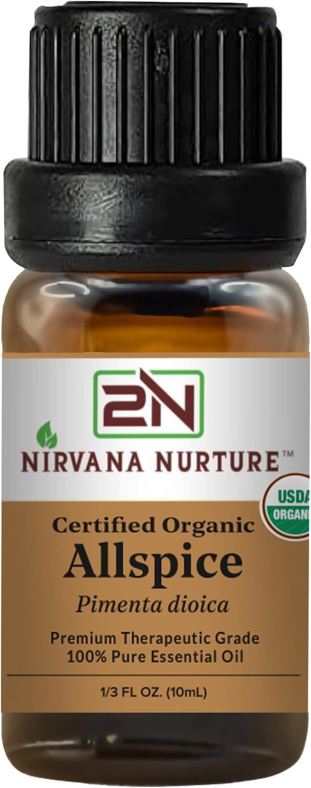 Allspice Essential Oil USDA Certified Organic, 100% Pure Natural Premium Grade by NirvanaNurture