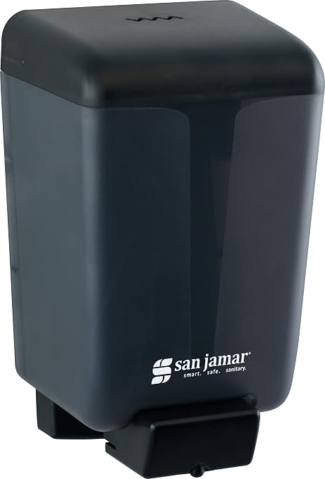 San Jamar Classic Plastic Manual Soap Dispenser, Hand Sanitizer Dispenser by SanJamar