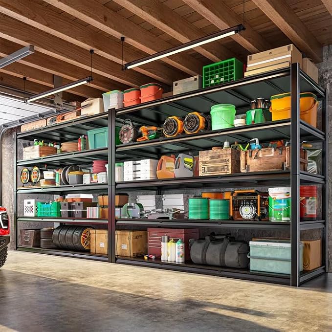 72.2" H Garage Shelving 3000LBS Metal Shelving Unit Adjustable Garage Storage - Image 2