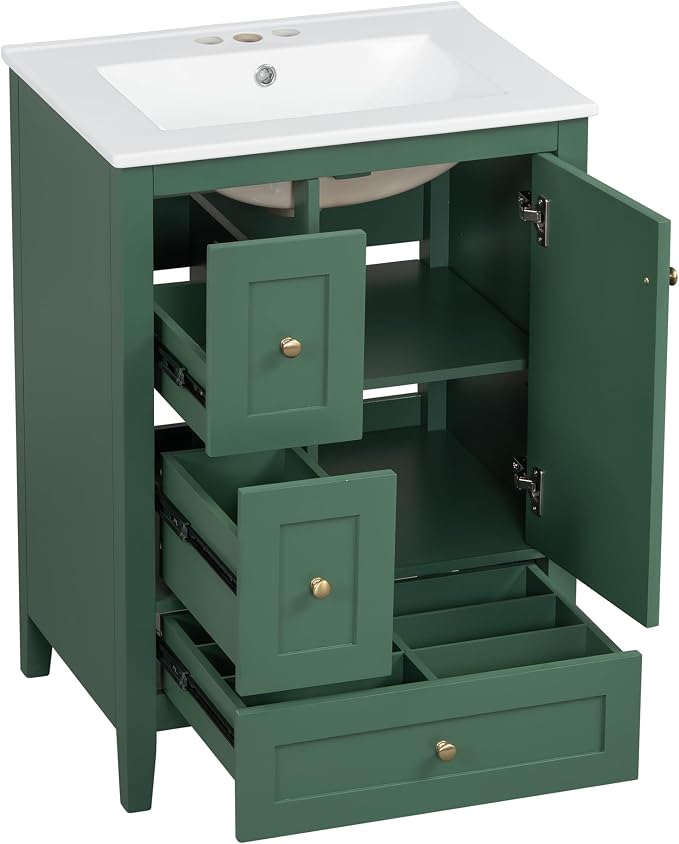 Harper & Bright Designs 24" Bathroom Vanity - Image 9
