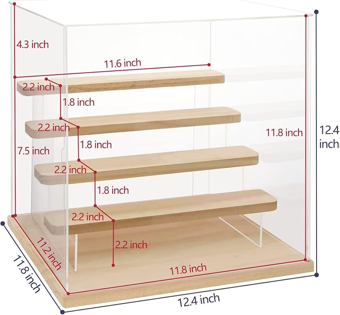Choowin 5 Tier Clear Acrylic Display Case - Image 2