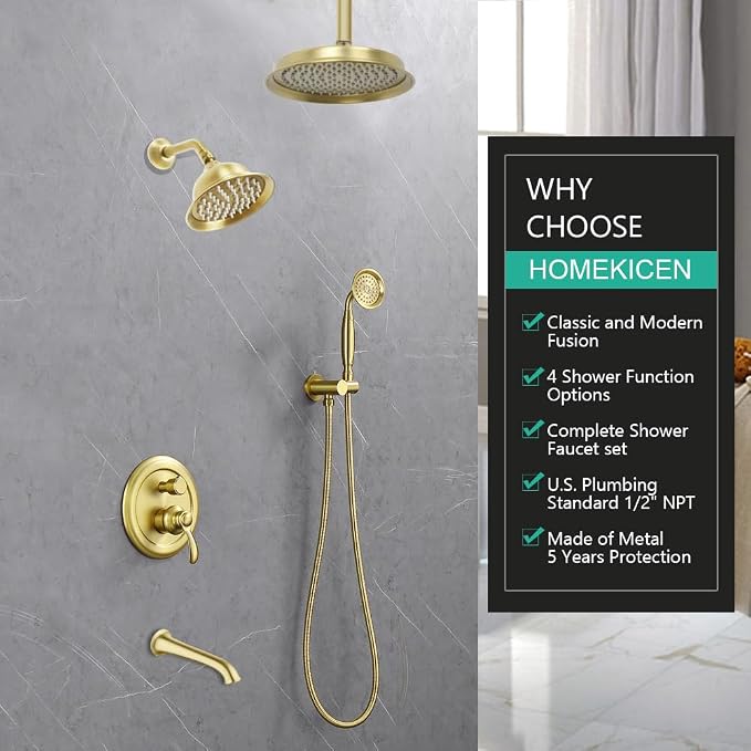 Dual Antique Shower Head System - Image 2