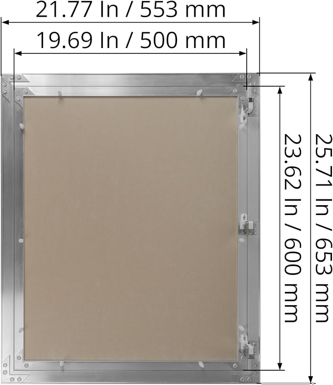 20" x 24" Inch Aluminum Drywall Access Panel - Image 5