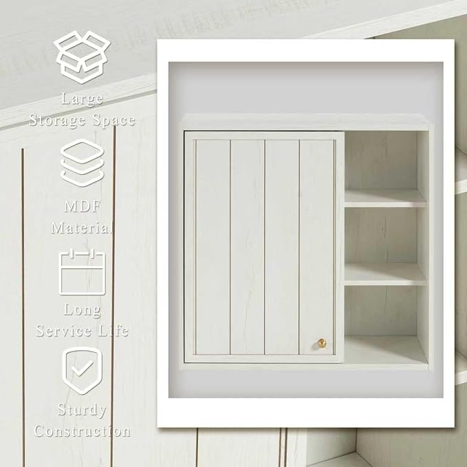 Bathroom Wall Cabinet, Small Wall Cabinet Over Toilet - Image 7