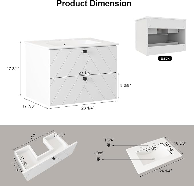 24" Bathroom Vanities Cabinet - Image 2