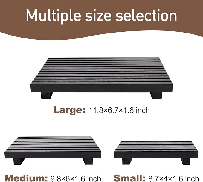 Small Black Bathroom Decor Tray - Image 4