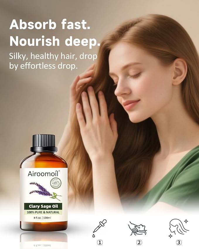 Pure Clary Sage Essential Oil, 100% Natural Clary Sage Oil, Premium Grade - Image 6