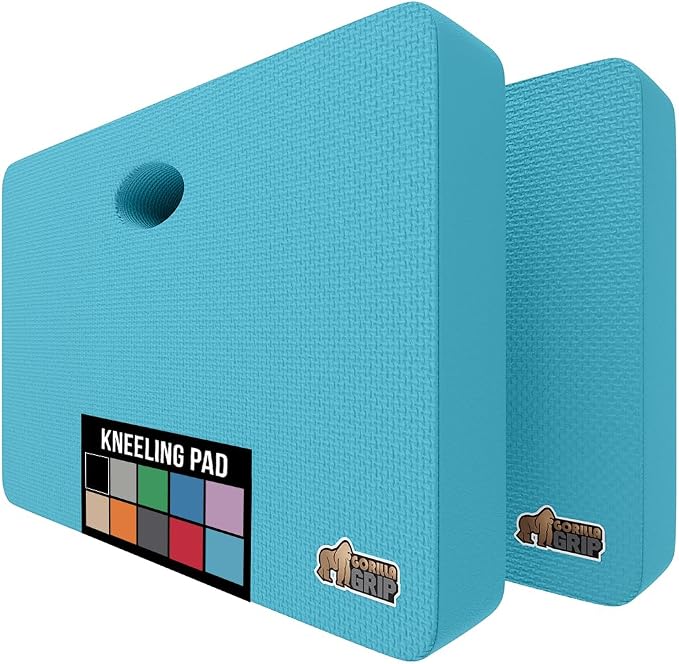 GORILLA GRIP Extra Thick Patent Pending Soft Foam Kneeling Pad, 2 PK, by GorillaGrip