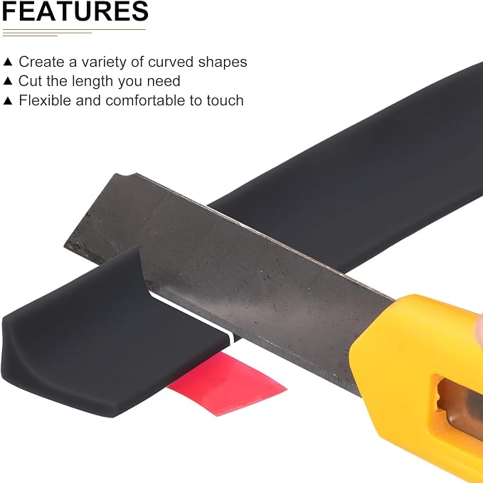 59"x0.8"x0.5" Collapsible Shower Barrier Stopper - Image 3