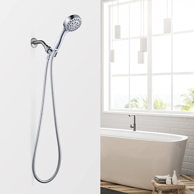 Aleasha Chrome Finished Shower Hose, 79 Inch SUS 304 Stainless Steel Extra Long - Image 6