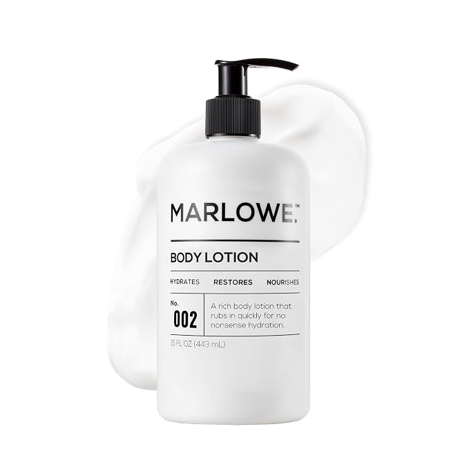 MARLOWE. No. 002 Body Lotion 15 oz Pump, Revitalizing Dry Skin Lotion by MARLOWE