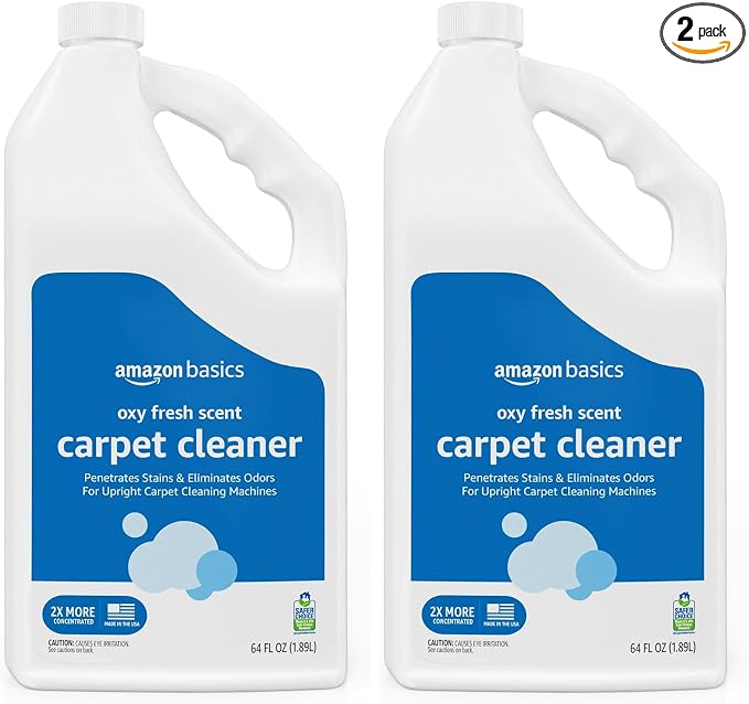Amazon Basics Oxy Carpet Stain Remover Cleaner, Fresh Scent, 64 fl oz by AmazonBasics