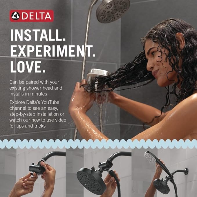 Delta VersaCurl Detangling Handheld Shower Head Tool - Image 5