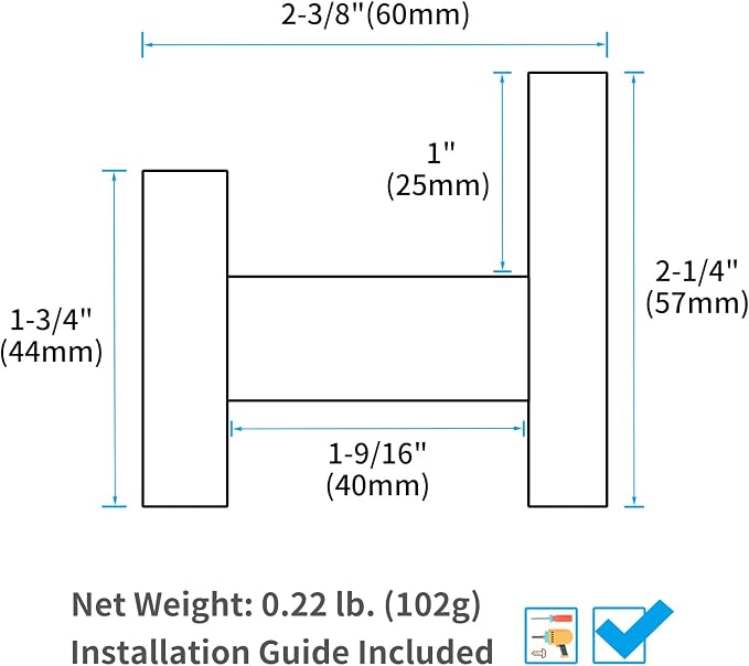 Angle Simple Bathroom Towel Hook 2 Pack, SUS304 Stainless Steel Bath Robe Holder - Image 9