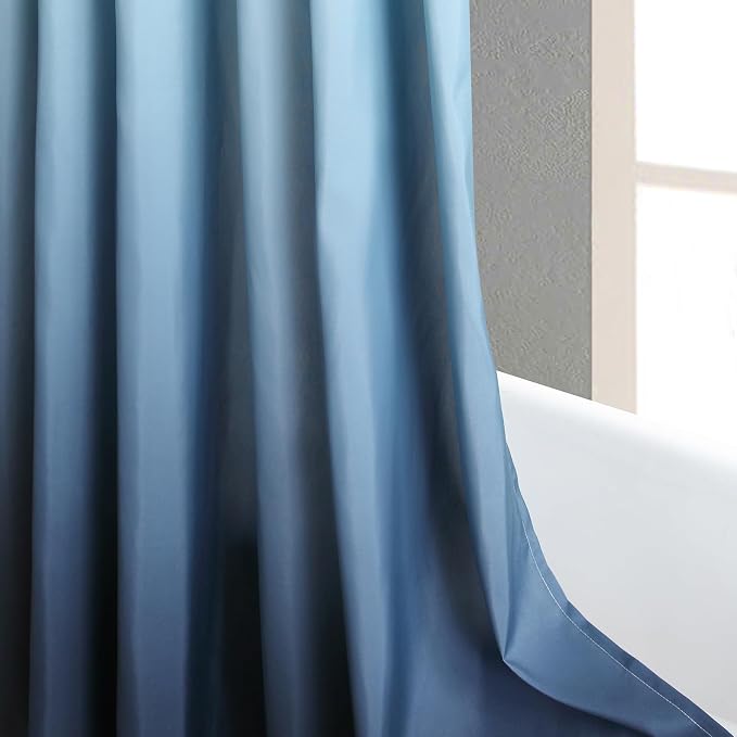 Extra Wide Fabric Shower Curtain, Microfiber Cloth Wide Bath Curtains - Image 5