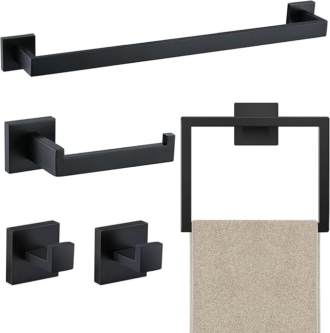 5 Piece Bathroom Towel Bar Set by JOPOFI