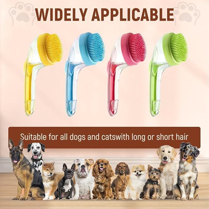 Dog Bath Brush, Pet Grooming Massage Scrubber - Image 6