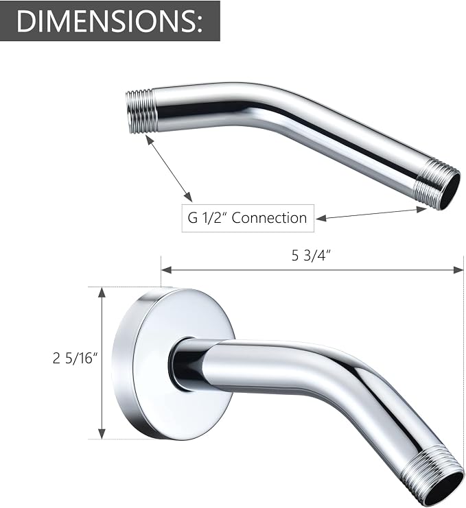 Wall Mounted Extention Shower Arm - Image 4