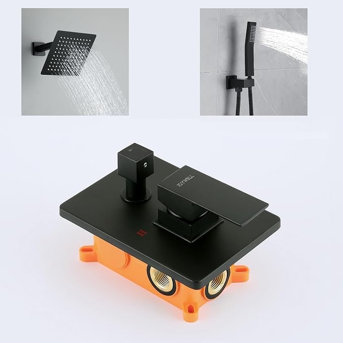JOYWELL Shower Faucet set Matte Black Shower System - Image 3