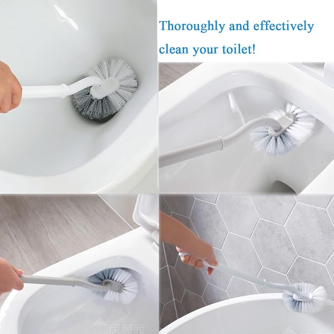 2 Pack Curved Toilet Bowl Brush - Image 4