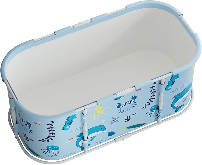 Portable Tub for Adults, Large Collapsible Foldable Bathtub 56in Length - Image 9