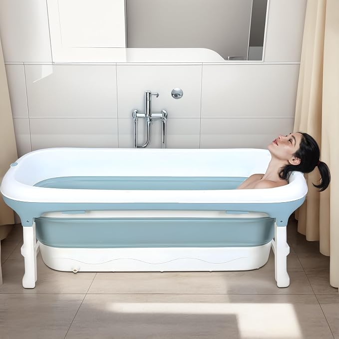Portable Bathtub for Adult, Large Collapsible Tub, Portable Tub for Adults - Image 5