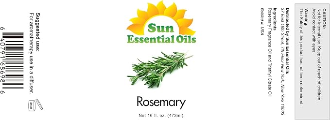 Sun Essential Oils - 16 oz Rosemary Essential Oil - Image 2