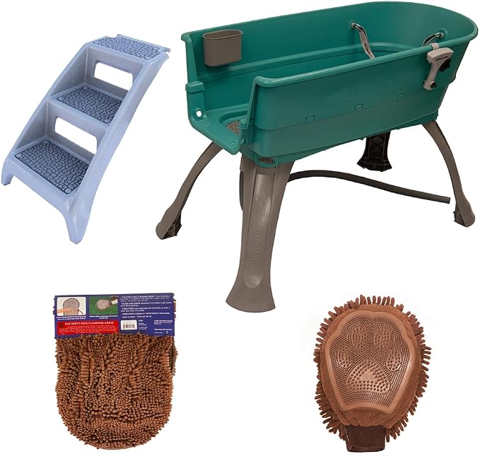 Booster Bath Elevated Pet Bathing Large Teal by BoosterBath