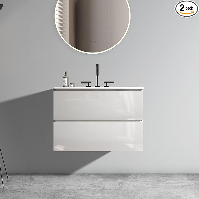 Wall Mounted Floating Bathroom Vanity by BLUHOUZZ