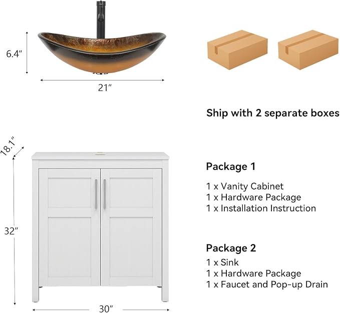 YOURLITE 30" Bathroom Vanity - Image 3