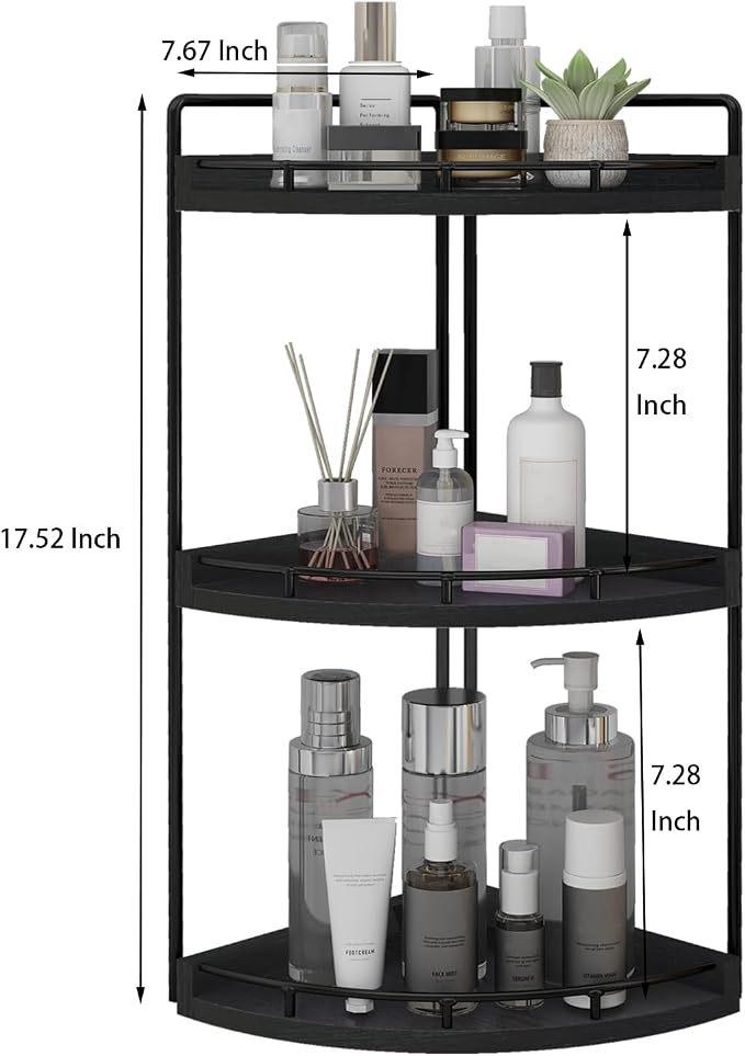 Dorhors 3-Tier Corner Bathroom Organizer Countertop - Image 3
