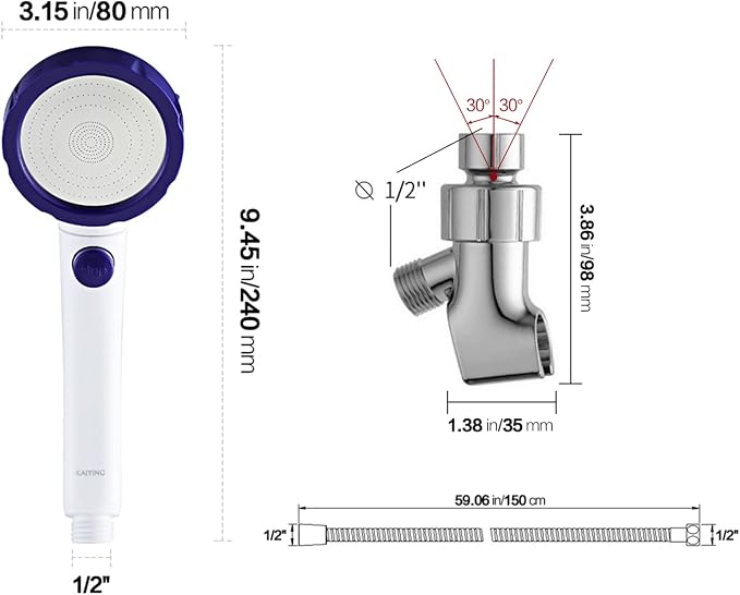 KAIYING High Pressure Handheld Shower Head - Image 6