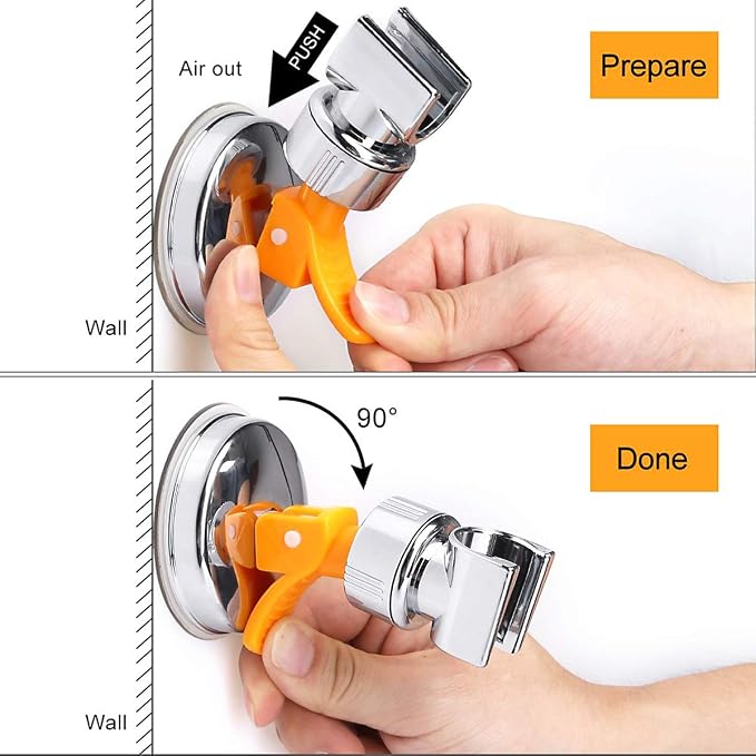 Adjustable Shower Head Holder, Bathroom Suction Cup Handheld Shower Head Bracket - Image 4