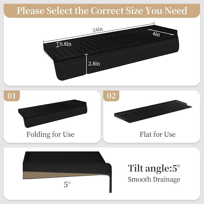 Silicon Sink Edge Protectors for Kitchen Sink, Kitchen Sink Splash Guard - Image 2